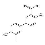 2-chloro-5-(4-hydroxy-3-methylphenyl)benzamide结构式