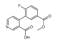 4-(2-fluoro-5-methoxycarbonylphenyl)pyridine-3-carboxylic acid结构式