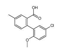 2-(5-chloro-2-methoxyphenyl)-5-methylbenzoic acid结构式