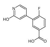 4-fluoro-3-(2-oxo-1H-pyridin-4-yl)benzoic acid结构式