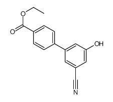 ethyl 4-(3-cyano-5-hydroxyphenyl)benzoate结构式