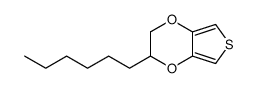 3-hexyl-2,3-dihydrothieno[3,4-b][1,4]dioxine结构式