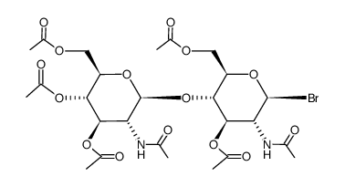heptaacetylchitobiosyl bromide结构式