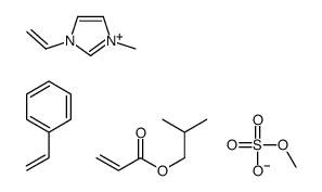 1-ethenyl-3-methylimidazol-3-ium,2-methylpropyl prop-2-enoate,methyl sulfate,styrene结构式