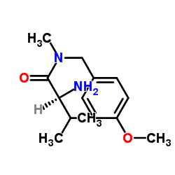 N-(4-Methoxybenzyl)-N-methyl-L-valinamide结构式