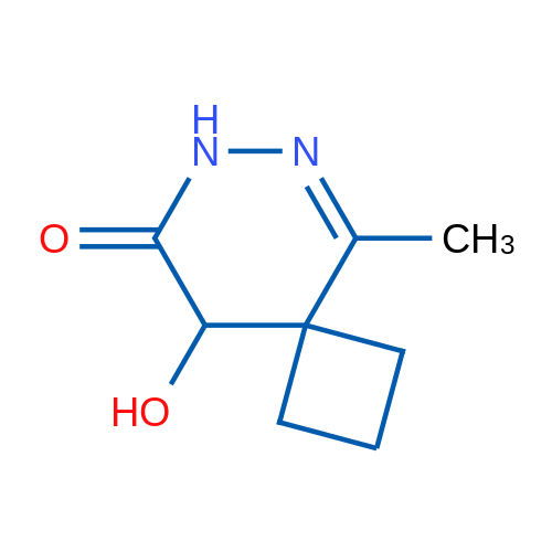 9-羟基-5-甲基-6,7-二氮杂螺[3,5]壬-5-烯-8-酮结构式