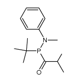 1-(tert-butyl(methyl(phenyl)amino)phosphino)-2-methylpropan-1-one Structure