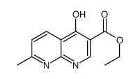 ethyl 4-hydroxy-7-methyl-1,8-naphthyridine-3-carboxylate structure