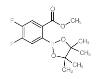 4,5-二氟-2-(4,4,5,5-四甲基-1,3,2-二氧硼烷-2-基)苯甲酸甲酯图片