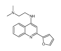 N-[2-(furan-2-yl)quinolin-4-yl]-N',N'-dimethylethane-1,2-diamine结构式