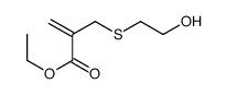 ethyl 2-(2-hydroxyethylsulfanylmethyl)prop-2-enoate结构式