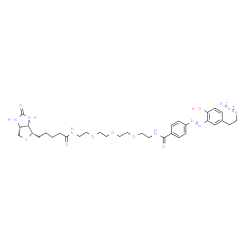 Diazo Biotin-PEG3-azide structure
