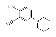 2-氨基-5-(哌啶-1-基)苯甲腈结构式