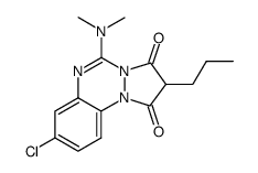 8-chloro-5-dimethylamino-2-propyl-benzo[e]pyrazolo[1,2-a][1,2,4]triazine-1,3-dione结构式