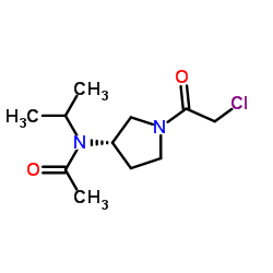 N-[(3S)-1-(Chloroacetyl)-3-pyrrolidinyl]-N-isopropylacetamide结构式