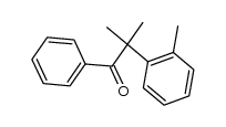 α-(o-tolyl)isobutyrophenone结构式