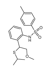 N-tosyl-2-(1-isopropylthio-2-methoxyethyl)anilide Structure