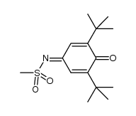 2,6-di-tert-butyl-N-mesyl-1,4-benzoquinone monoimine结构式