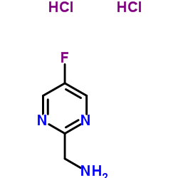 1-(5-Fluoro-2-pyrimidinyl)methanamine dihydrochloride structure