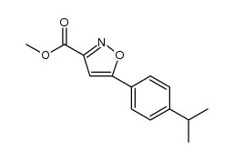 Methyl 5-(4-Isopropylphenyl)isoxazole-3-carboxylate structure