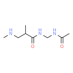 Propanamide,N-[(acetylamino)methyl]-2-methyl-3-(methylamino)-结构式