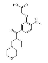 4-<2-(morpholinomethyl)butanoyl>-2-(carboxymethoxy)-N-methylaniline Structure