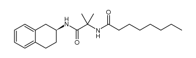 N-(2-methyl-1-oxo-1-(1,2,3,4-tetrahydronaphthalen-2-ylamino)propan-2-yl)octanamide Structure