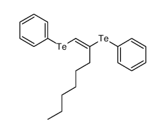 (E)-1,2-Bis(phenyltelluro)-1-octene Structure