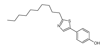 4-(2-decyl-1,3-thiazol-5-yl)phenol结构式