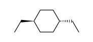 trans-1,4-Diethylcyclohexan结构式