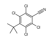 4-tert-butyl-2,3,5,6-tetrachlorobenzonitrile Structure