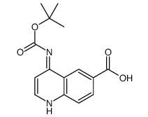 4-(tert-butoxycarbonylamino)quinoline-6-carboxylic acid图片