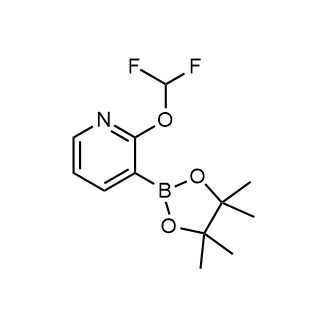 2-(Difluoromethoxy)-3-(4,4,5,5-tetramethyl-1,3,2-dioxaborolan-2-yl)pyridine Structure