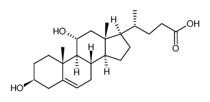 3β,11α-dihydroxychol-5-en-24-oic acid Structure