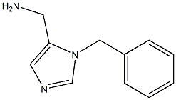 (1-benzyl-1H-imidazol-5-yl)methanamine结构式