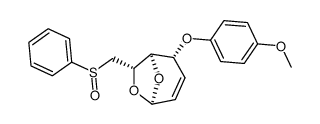 (1R,2R,5R,7S)-2-(4-methoxyphenoxy)-7-((phenylsulfinyl)methyl)-6,8-dioxabicyclo[3.2.1]oct-3-ene结构式