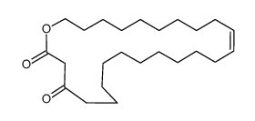 14Z-3-Oxotetracosen-24-olide结构式