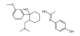 2-[(dimethylamino)methyl]-1-(3-methoxyphenyl)cyclohexan-1-ol,N-(4-hydroxyphenyl)acetamide Structure
