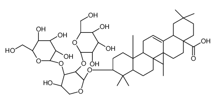 3-O-(glucopyranosyl-1-4-glucopyranosyl-1-4-arabinopyranosyl)oleanolic acid Structure