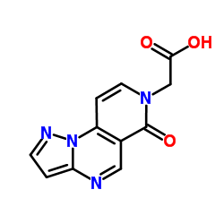 (6-Oxopyrazolo[1,5-a]pyrido[3,4-e]pyrimidin-7(6H)-yl)acetic acid结构式