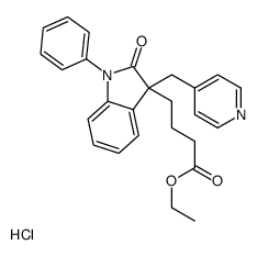 2,3-dihydro-2-oxo-1-phenyl-3-(4-pyridinylmethyl)-1H-indole-3-butanoic acid ethyl ester结构式