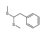 2,2-bis(methylsulfanyl)ethylbenzene Structure