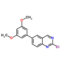 2-Chloro-6-(3,5-dimethoxyphenyl)quinazoline Structure