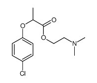 2-(p-Chlorophenoxy)propionic acid 2-(dimethylamino)ethyl ester Structure