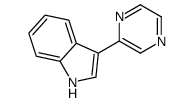 3-pyrazin-2-yl-1H-indole结构式
