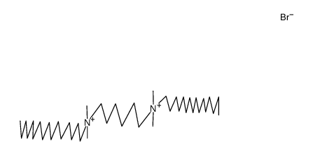 1,6-bis(N-hexadecyl-N,N-dimethylammonium)hexane dibromide结构式