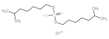 Zinc,bis[O,O-bis(6-methylheptyl) phosphorodithioato-S,S']-, (T-4)- (9CI)结构式