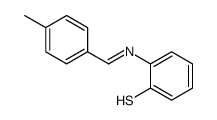 2-[(4-methylphenyl)methylideneamino]benzenethiol Structure