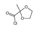 1,3-Dioxolane-2-carbonyl chloride,2-methyl- Structure