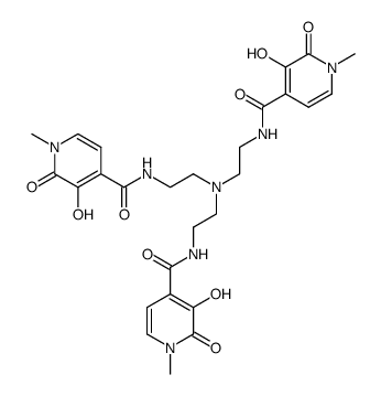 tris[(3-hydroxy-1-methyl-2-oxo-1,2-didehydropyridine-4-carboxamido)ethyl]amine结构式